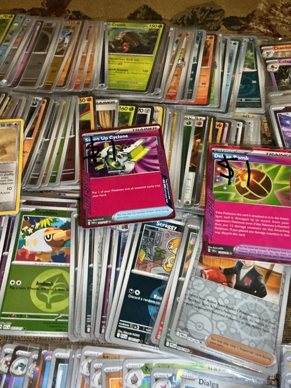 Pokemon Holo and reverse holo english card lot of 269 cards from 2020s